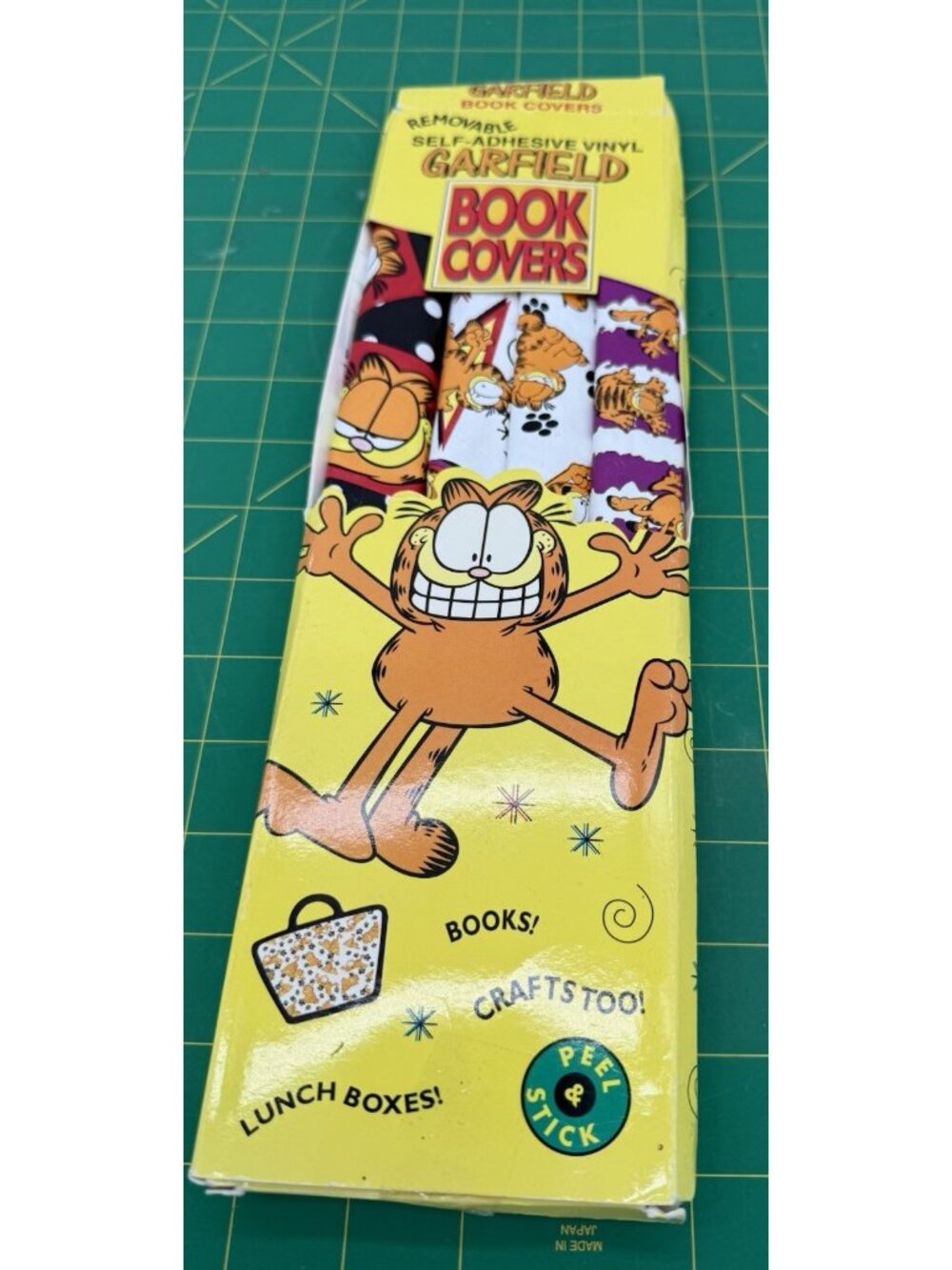 1996 Vintage Kittrich Garfield Fun Pack Book Cover 4 Pack Peel & Stick
